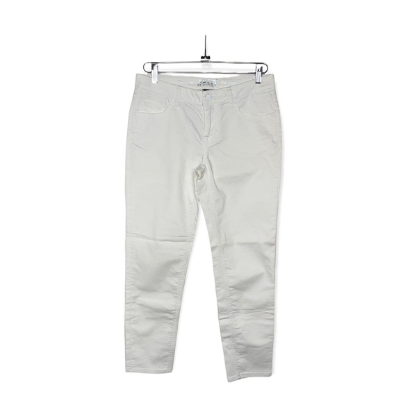 APT. 9 White Slim Denim Capri Pants 6 - Picture 2 of 8